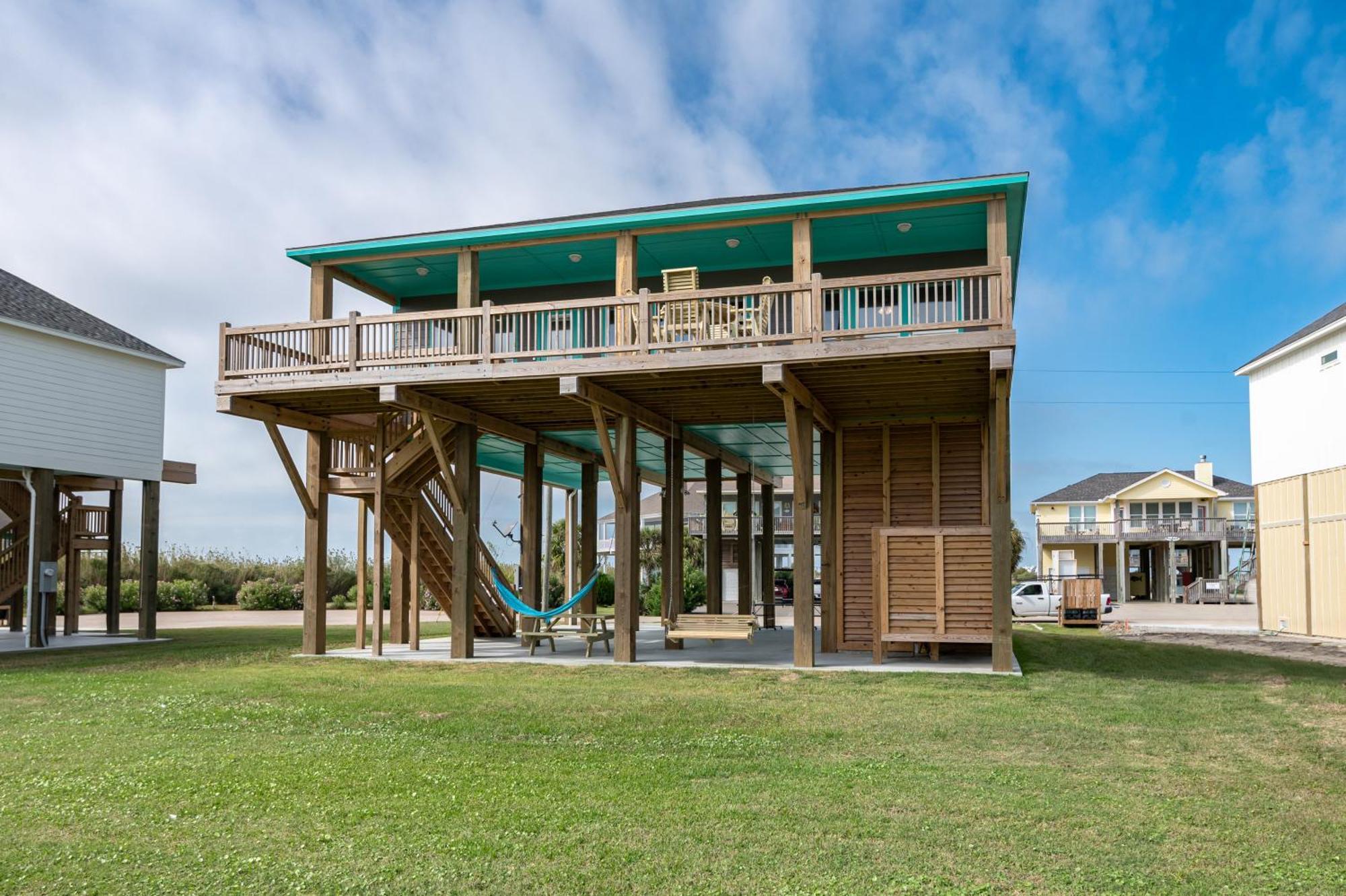 Stylish 4Br Crystal Beach Retreat Walk To Beach Bolivar Peninsula 外观 照片