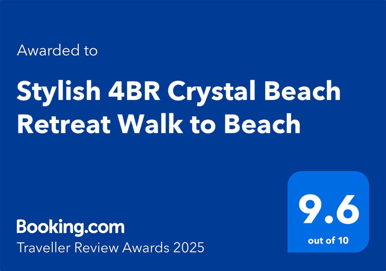 Stylish 4Br Crystal Beach Retreat Walk To Beach Bolivar Peninsula 外观 照片